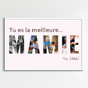 Collage photo personnalisée 'OMA' cadeau anniversaire enchantez votre grand-mère Collage photo personnalisée 'OMA' cadeau anniversaire enchantez votre grand-mère