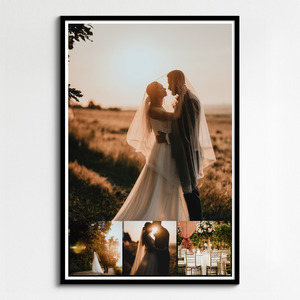 Collage Photo Mariage : Créez un souvenir unique pour votre intérieur