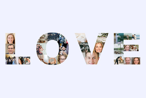 Collage photo personnalisée "LOVE" pour mariages - Créez votre souvenir romantique Collage photo personnalisée "LOVE" pour mariages - Créez votre souvenir romantique