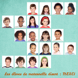 Collage en cadeau: Merci aux éducateurs des élèves de maternelle Collage en cadeau: Merci aux éducateurs des élèves de maternelle