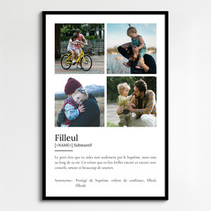 Créez une affiche définition personnalisée pour votre filleul dès maintenant