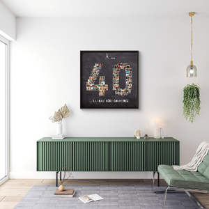 Collage Photo Anniversaire 40 Ans - Personnalisez avec Vos Souvenirs et Textes Collage Photo Anniversaire 40 Ans - Personnalisez avec Vos Souvenirs et Textes