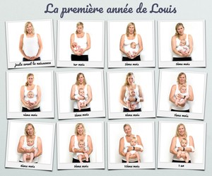 Créez une Affiche Collage Polaroid: Les 12 Mois de Bébé avec Texte Personnalisé Créez une Affiche Collage Polaroid: Les 12 Mois de Bébé avec Texte Personnalisé