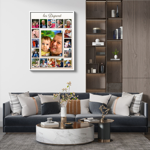 Collage Photo Famille Personnalisée - Poster Cadeau Mur Personnalisable Collage Photo Famille Personnalisée - Poster Cadeau Mur Personnalisable
