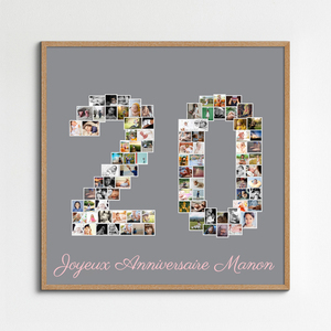 Créez votre photo-collage "20" anniversaire unique et mémorable dès aujourd'hui ! Créez votre photo-collage "20" anniversaire unique et mémorable dès aujourd'hui !