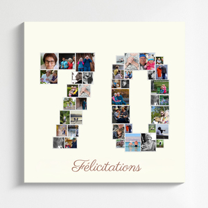 Créez un collage photo 70 ans inoubliable pour un anniversaire spécial Créez un collage photo 70 ans inoubliable pour un anniversaire spécial