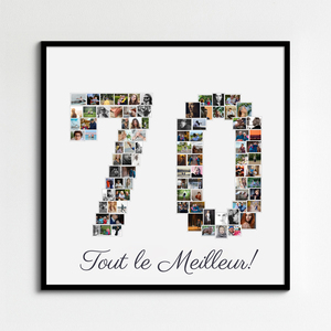 Créez un collage photo 70 ans inoubliable pour un anniversaire spécial Créez un collage photo 70 ans inoubliable pour un anniversaire spécial