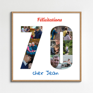 Créez un collage photo 70 ans inoubliable pour un anniversaire spécial Créez un collage photo 70 ans inoubliable pour un anniversaire spécial