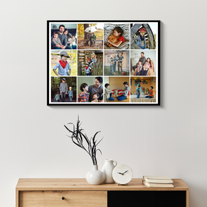 Collage Photo Famille Élégante - Souvenirs Personnalisés Collage Photo Famille Élégante - Souvenirs Personnalisés