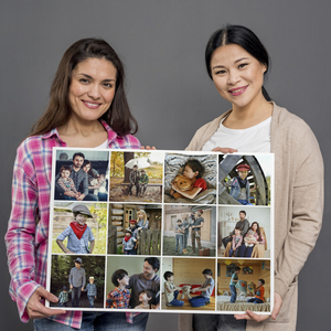 Collage Photo Famille Élégante - Souvenirs Personnalisés Collage Photo Famille Élégante - Souvenirs Personnalisés
