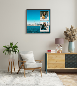 Collage photo voyage en acrylique personnalisée pour couples et familles Collage photo voyage en acrylique personnalisée pour couples et familles