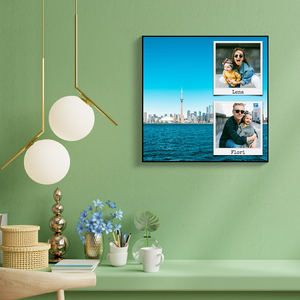 Collage photo voyage en acrylique personnalisée pour couples et familles Collage photo voyage en acrylique personnalisée pour couples et familles
