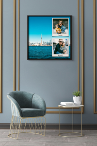 Collage photo voyage en acrylique personnalisée pour couples et familles Collage photo voyage en acrylique personnalisée pour couples et familles