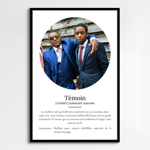 Poster Personnalisé Trauzeuge: Offrez un souvenir inoubliable avec votre photo