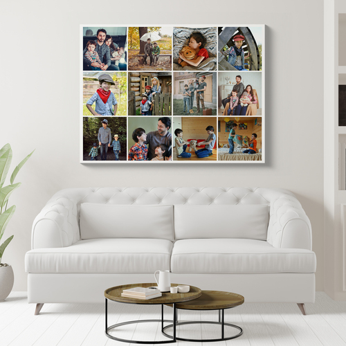 Collage Photo Famille Élégante - Souvenirs Personnalisés