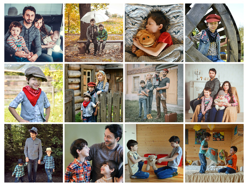 Collage Photo Famille Élégante - Souvenirs Personnalisés