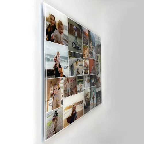 Collage photo sur verre acrylique : Mur