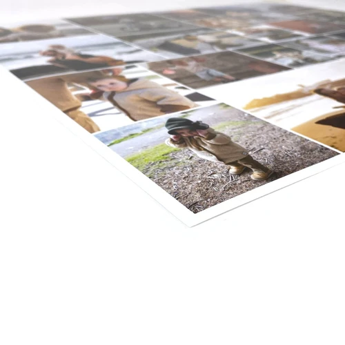 Photocollage en poster : Sur enroulé